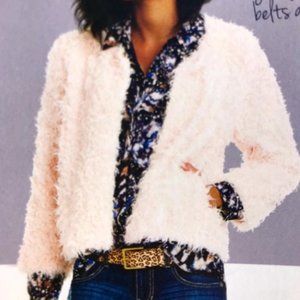 Cabi "Furry Furry" Faux Fur Sherpa Jacket